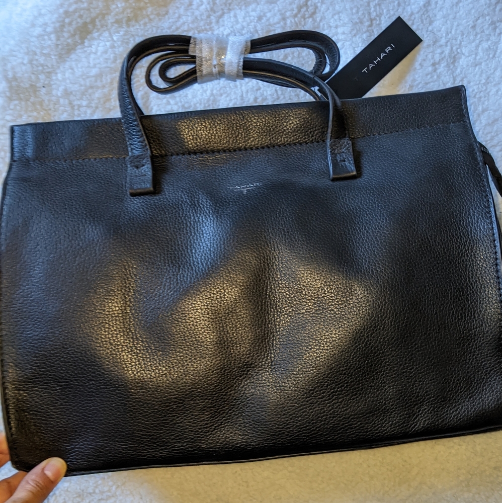 Tahari leather bag
